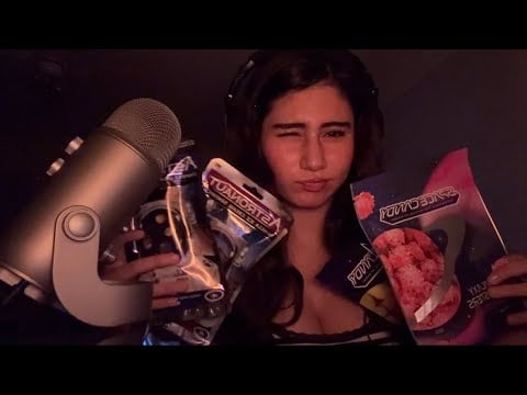 ASMR ~ Eating freeze dried candies! ( Crunchy and crispy sounds )