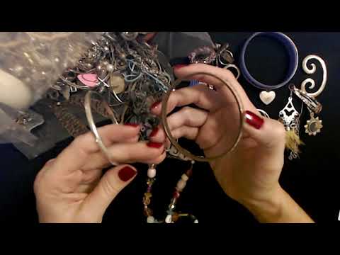 ASMR | Goodwill Jewelry Haul Show & Tell (Soft Spoken) 8-27-2019