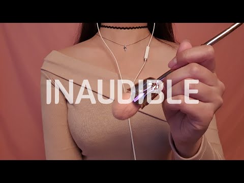 ASMR 입소리 가득 인어디블 | inaudible whisper, mouth sounds, camera brushing