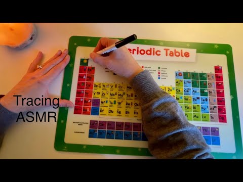ASMR Tracing a Periodic Table with Whispers for Sleep Relaxation