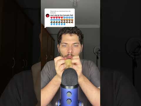 ASMR EMOJI CHALLENGE ❤️🥶🤬🪵🪼 #asmr #asmrfrançais #emojichallenge #shorts