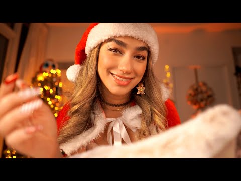 ASMR • Mrs. Claus Tucks You In (Pampering, Hair Sounds, Fire Crackling, X Marks The Spot)