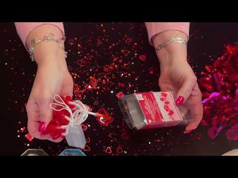 ASMR Valentines Tree! (No Talking) Dollar Tree haul & Craft! Super crinkles & styrofoam sounds.