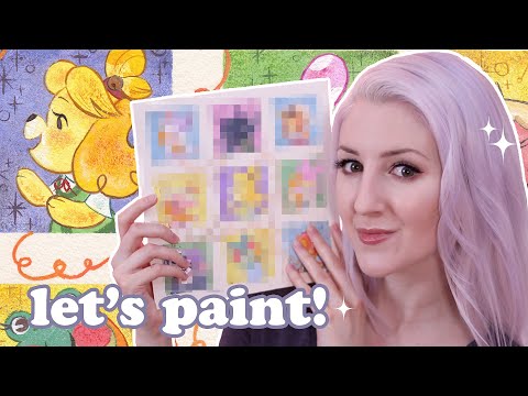 Let's Paint - Animal Crossing New Horizons Villagers! (ASMR soft spoken)