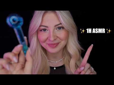1 HOUR ASMR For Deep Sleep ✨  (Tapping, Personal Attention, Mouth Sounds, Hand Sounds)