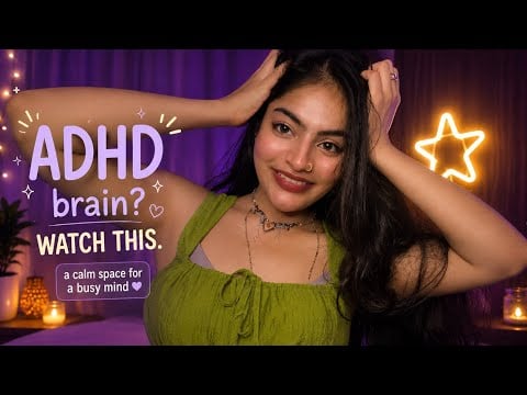 Feeling overstimulated? This might help you relax💖 ADHD | ASMR Hindi 