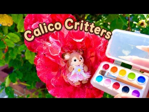 ASMR 🌷🧺✨ Calico Critters Spa & Care  (Toy ASMR for Your Inner Child)