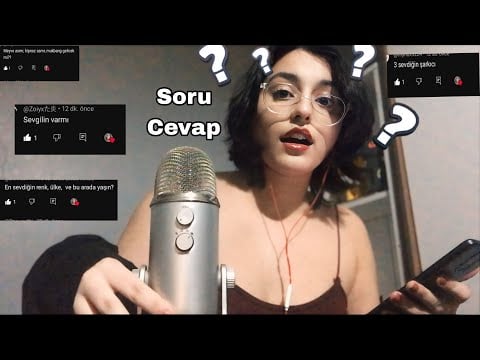 türkçe asmr - soru cevap (çok eğlendim)