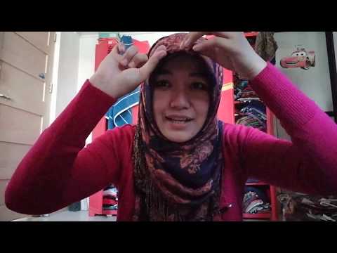 [ASMR] pasminah tutorial (how to wear a long scarf to avoid cold)