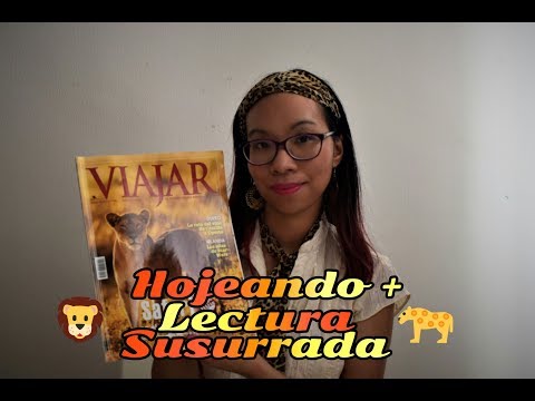 ASMR WHISPERS [ES]: Lectura y Hojeando una Revista 🦁📖 | Sonidos Binaurales en Capas