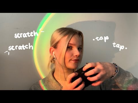 ASMR gentle scratching & tapping 🥥