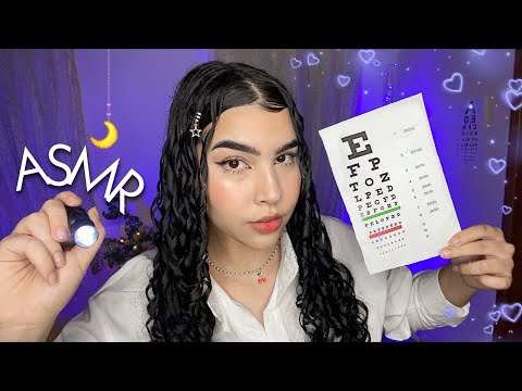 ASMR: EXAME de VISTA COMPLETO | OFTALMOLOGISTA 🌀