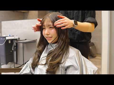 (ASMR) Beautiful Japanese Lady Gets Professional Haircut from Top Stylist in Tokyo, Japan