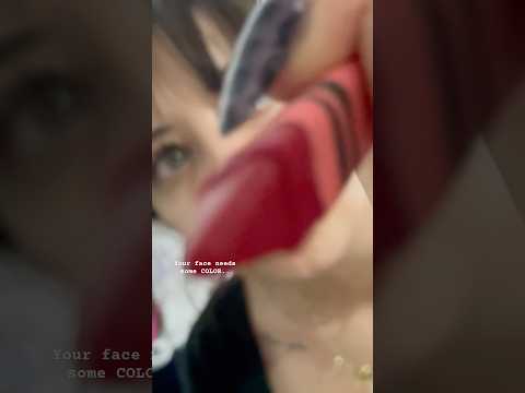 Your face needs some COLOR.. #asmr #mouthsounds #spitpainting