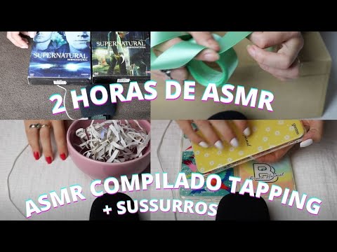 ASMR COMPILADO DE TAPPING E ARRANHADOS NA COLCHA -  Bruna Harmel ASMR