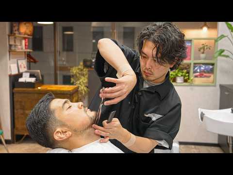 💈(ASMR) He Did Everything! Japanese Barbering Full Service – Haircut, Shave, Massage & More