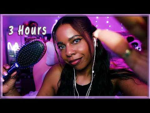 ASMR ✨ SLEEP TIME 😌 3 Hours of HAIR BRUSHING (Personal Attention)