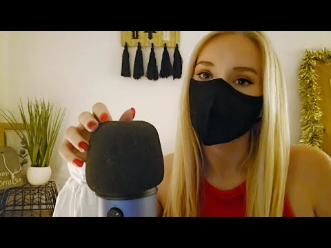 ASMR Patreon Update - mic stroking | cupped whispers | close up whispering | hand movements