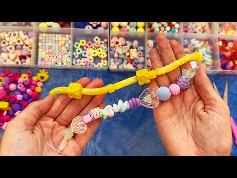 ASMR Making Handmade Fidgets 💜 Beads, Charms & Tingles