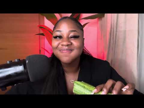 ASMR: WEIRD FOOD COMBO 🔥EATING CUCUMBER WITH HONEY SYRUP *EXTREME MOUTH SOUNDS