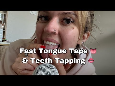 ASMR| No Talking, Fast/Dry & Wet Mouth Sounds- Teeth & Tongue Tapping