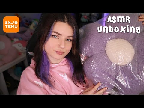 [ASMR] Relaxing TEMU Unboxing ✨ Tapping, Soft Speaking ✨ Pillows, Crochet, Accessories