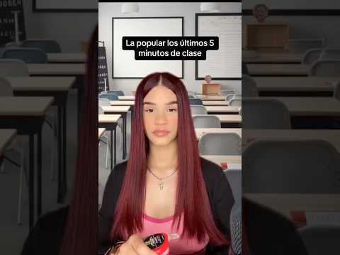 La popular los últimos 5 minutos de clase asmr 💗 The popular girl the last 5 minutes of class