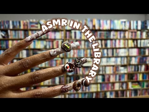 ASMR IN A Local Book Store | LOFI Camera Scratching, Book Tapping, Page Turning & MORE!