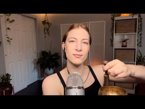 Asmr singing bowl healing hum #shorts