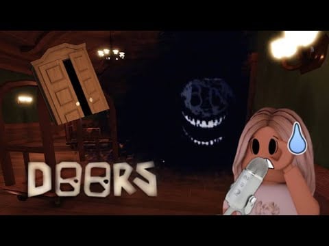 Playing Roblox doors~ tube mouth sounds and gum chewing!✨🎃
