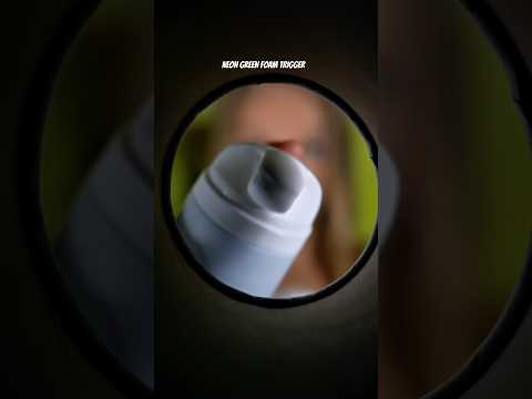 💚Glowing emerald foam sound #asmr #tingles #foam #relaxingvideo