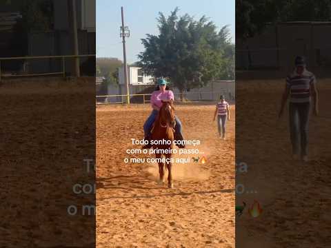 Hoje realizei minha primeira aula de 3 tambores, e simplesmente! 🐎🔥 #3tambores #cavalo #esports