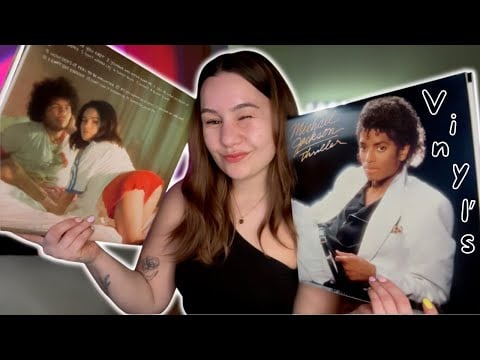 [ASMR] My VINYL Collection 💿⚡️ | Tapping, Scratching.. | ASMR Marlife