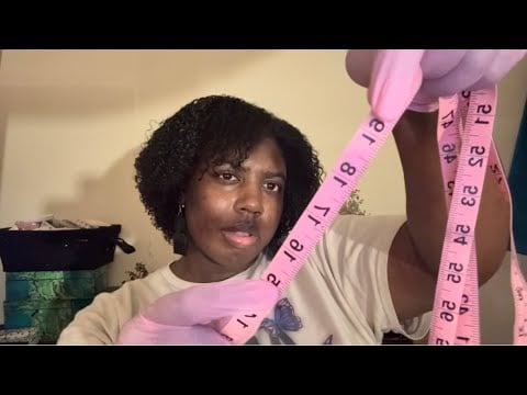 Asmr | Nonsensical Face Measuring and Typing (fast and aggressive) 📏
