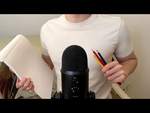 ASMR | Shy guy in the back of the class draws you (Writing sounds and personal attention)