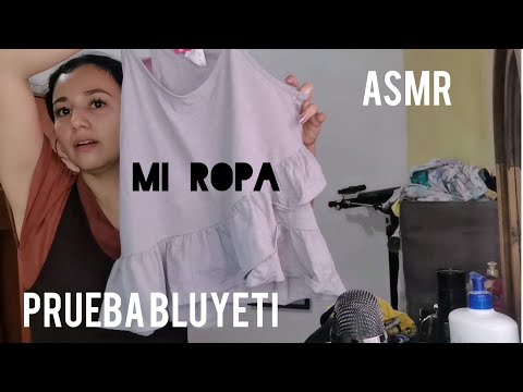 ASMR DOBLANDO ROPA Y COMIENDO