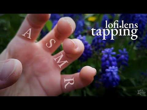 ASMR lofi camera lens tapping outside