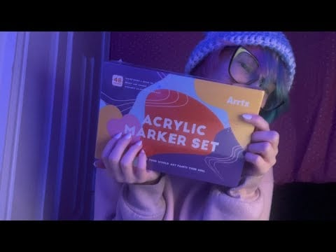 lofi asmr showin off some paint markers i just got :D