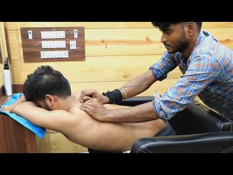 Deep Tissue Massage Therapy For Body Pain Relief By Rajen Barber | Head Massage With Neck Crack