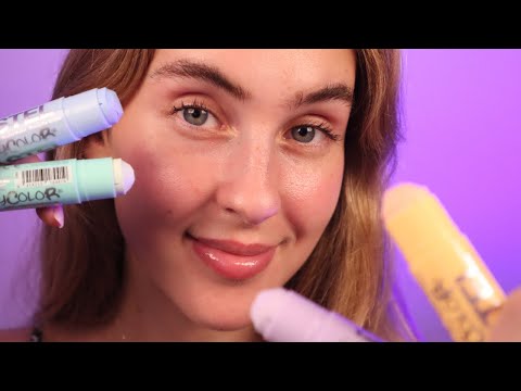 [ASMR] POV 👁️👄👁️ TU AMIGA TE MAQUILLA CON COLORES PASTEL