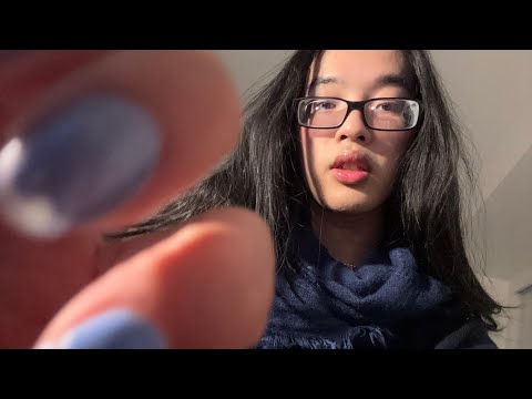 ASMR tapping on your face 😊 (camera tapping + whispered rambling)