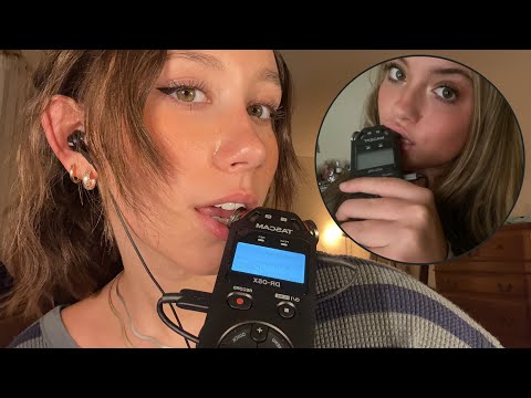 ASMR | Tascam Mic Biting & Intense Mouth Sounds With @haleyssasmr