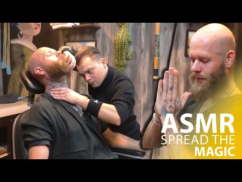 ASMR HEAD MASSAGE | Positive Energy Combined With Magic In Barber Shop