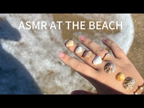ASMR at the Beach | layered sounds and personal attention, 4K rocks and underwater life 