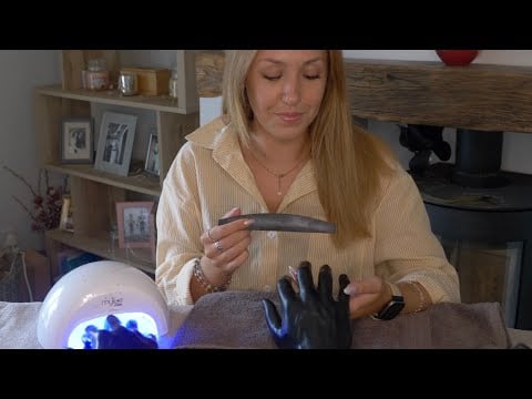 ASMR Manicure - Doing your gel nails RP