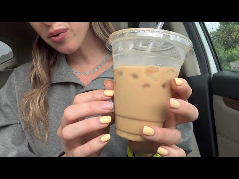ASMR Coffee in my Car Chit Chat ☕️