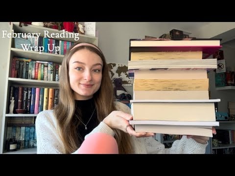 AMSR February Reading Wrap Up (close whispers, book tapping, tracing)