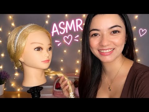 ASMR | Penteado + Makeup ♡ 