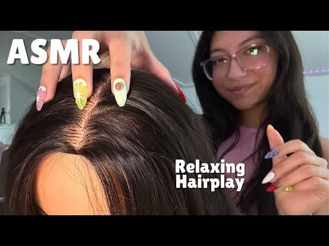 ASMR RELAXING HAIR PLAY FOR SLEEP *NO TALKING*