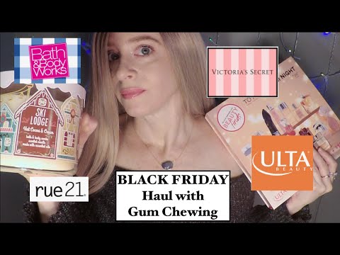 [ASMR] Gum Chewing | BLACK FRIDAY HAUL